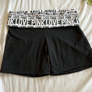 Love Pink Yoga Shorts- Size Medium